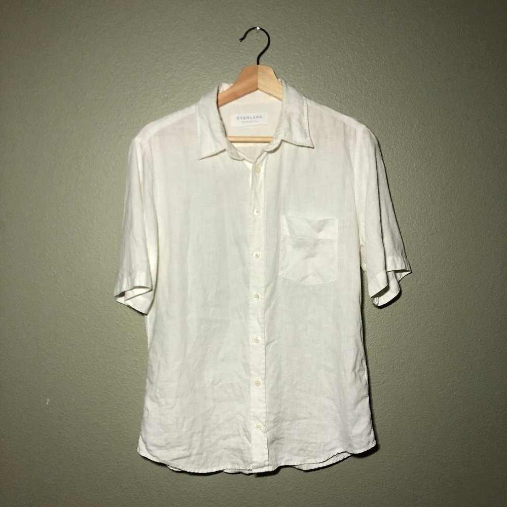 Everlane Slim Fit Short-Sleeve Linen Shirt